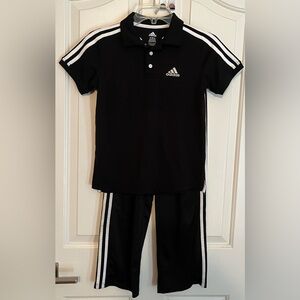 Adidas boys’ Black Polo Shirt and pants (8)
